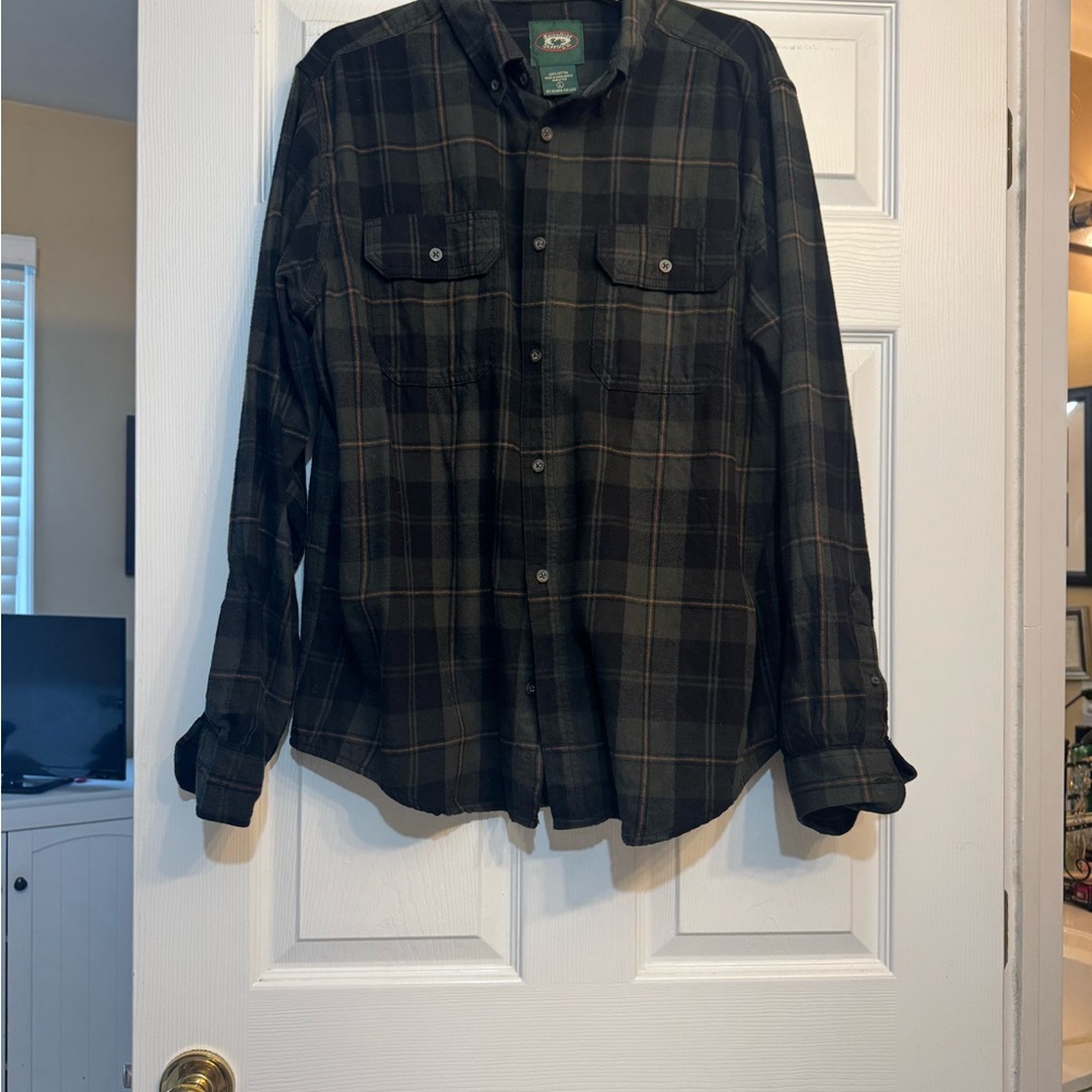 Plaid Button-Up Shirt